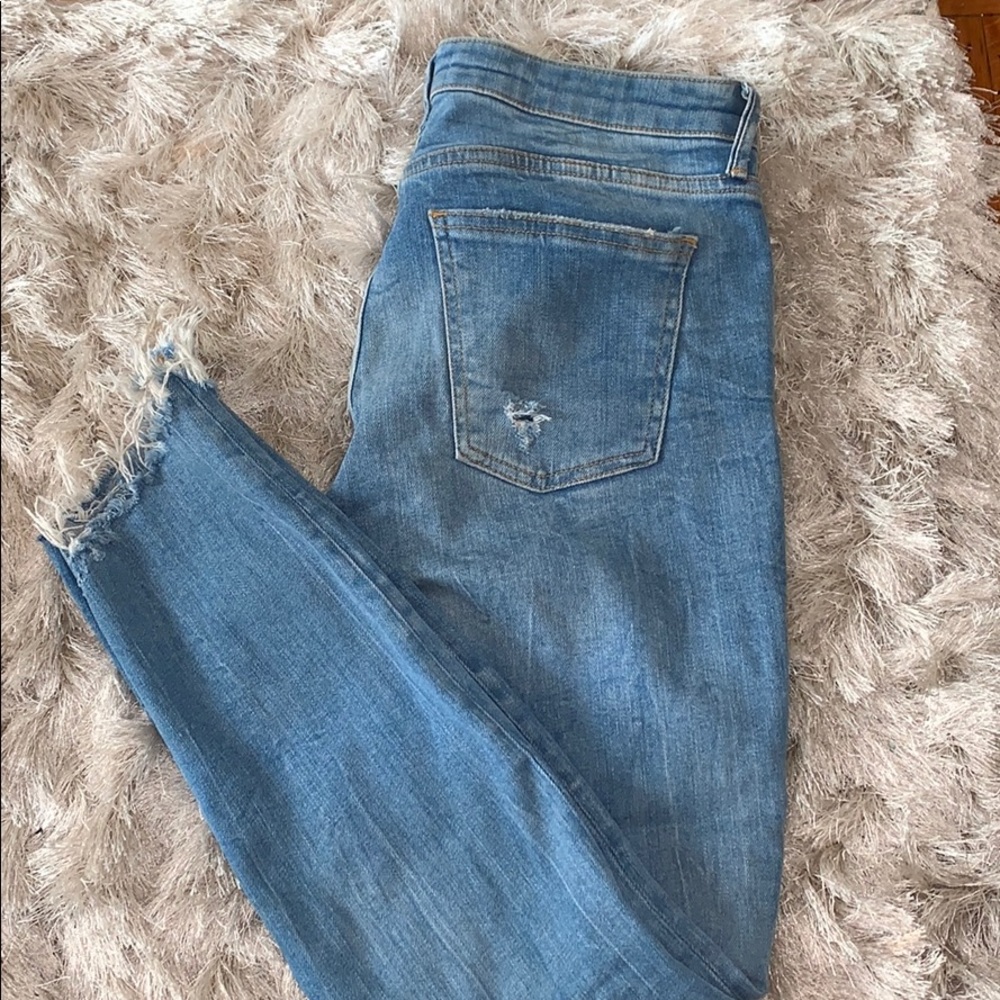 Zara distressed jeans